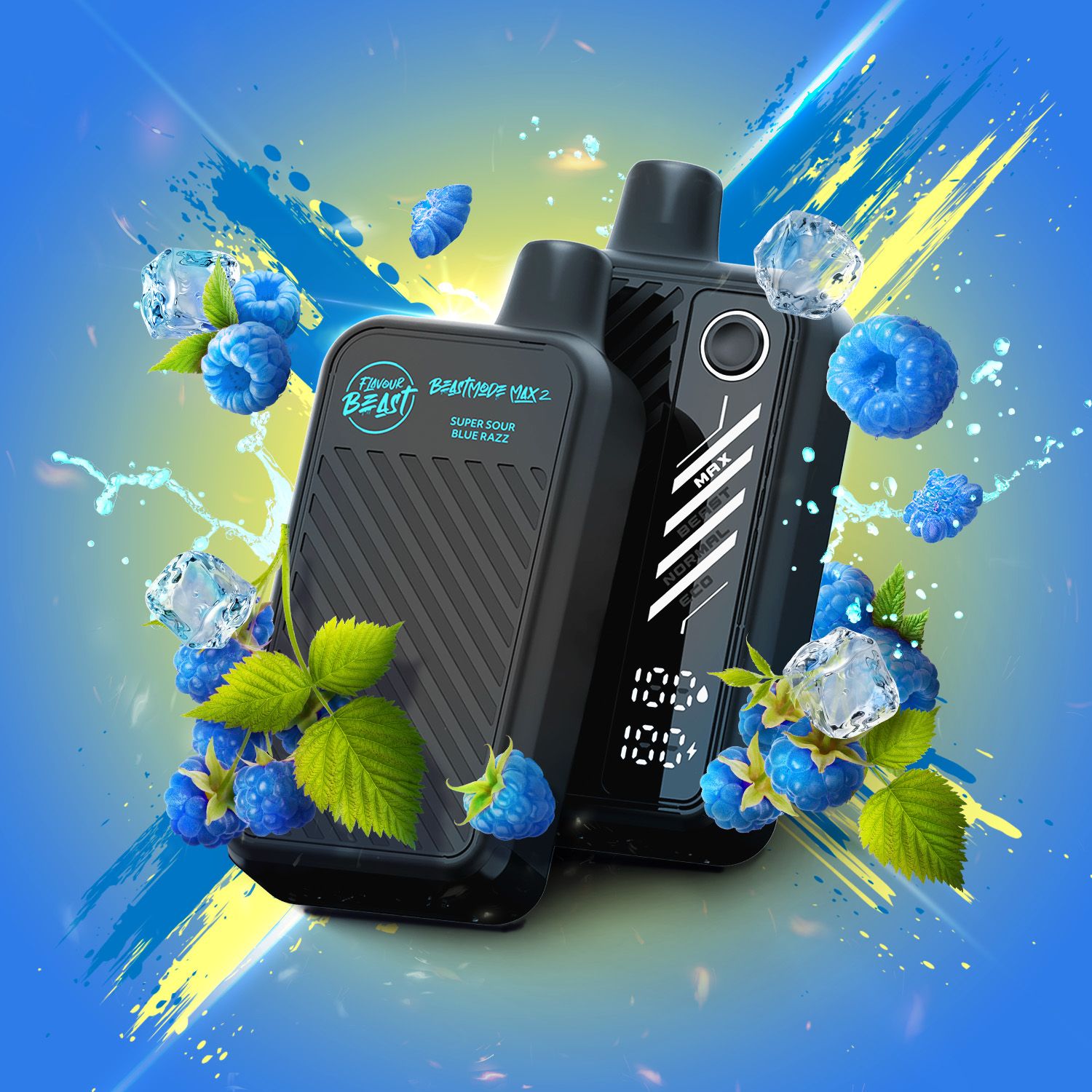 FB Beast Mode Max 2 50k Super Sour Blue Razz