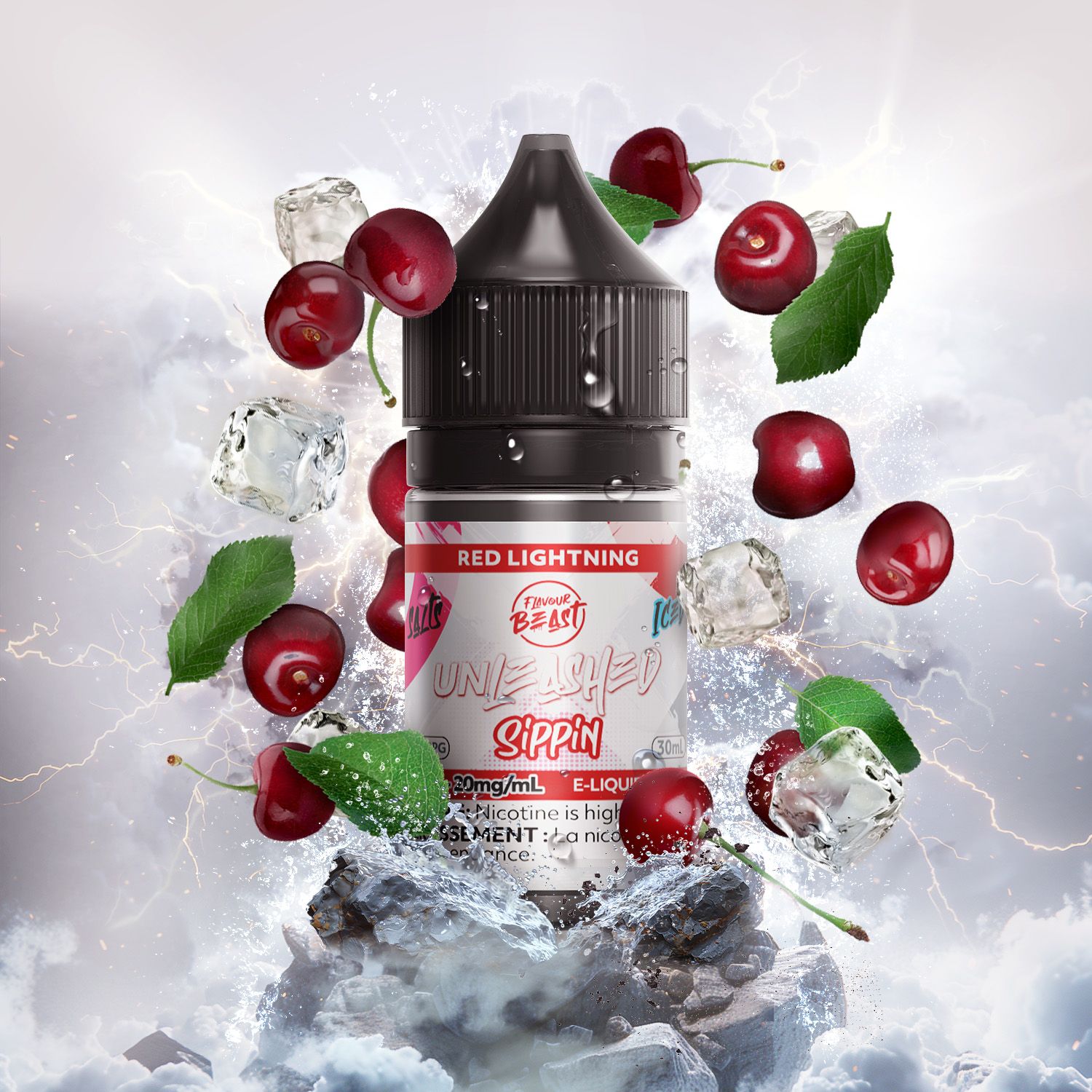 FB Salt Unleashed Sippin Red Lightning 20mg