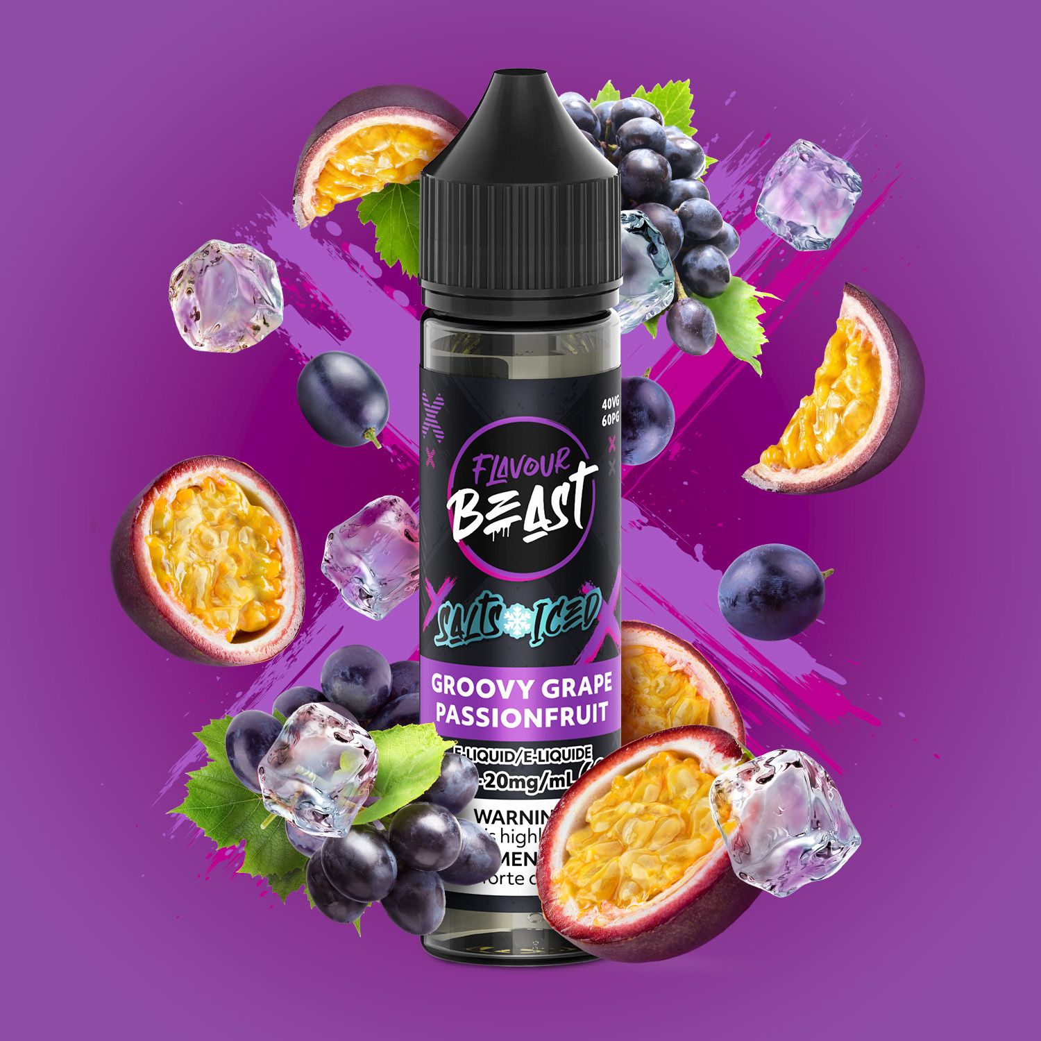 FB Salt 60ml Groovy Grape Passionfruit 20mg