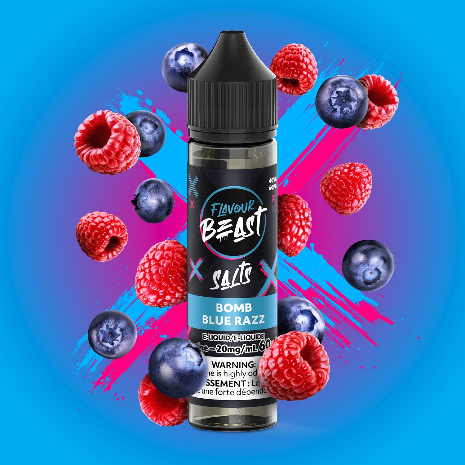 FB Salt 60ml Bomb Blue Razz 20mg