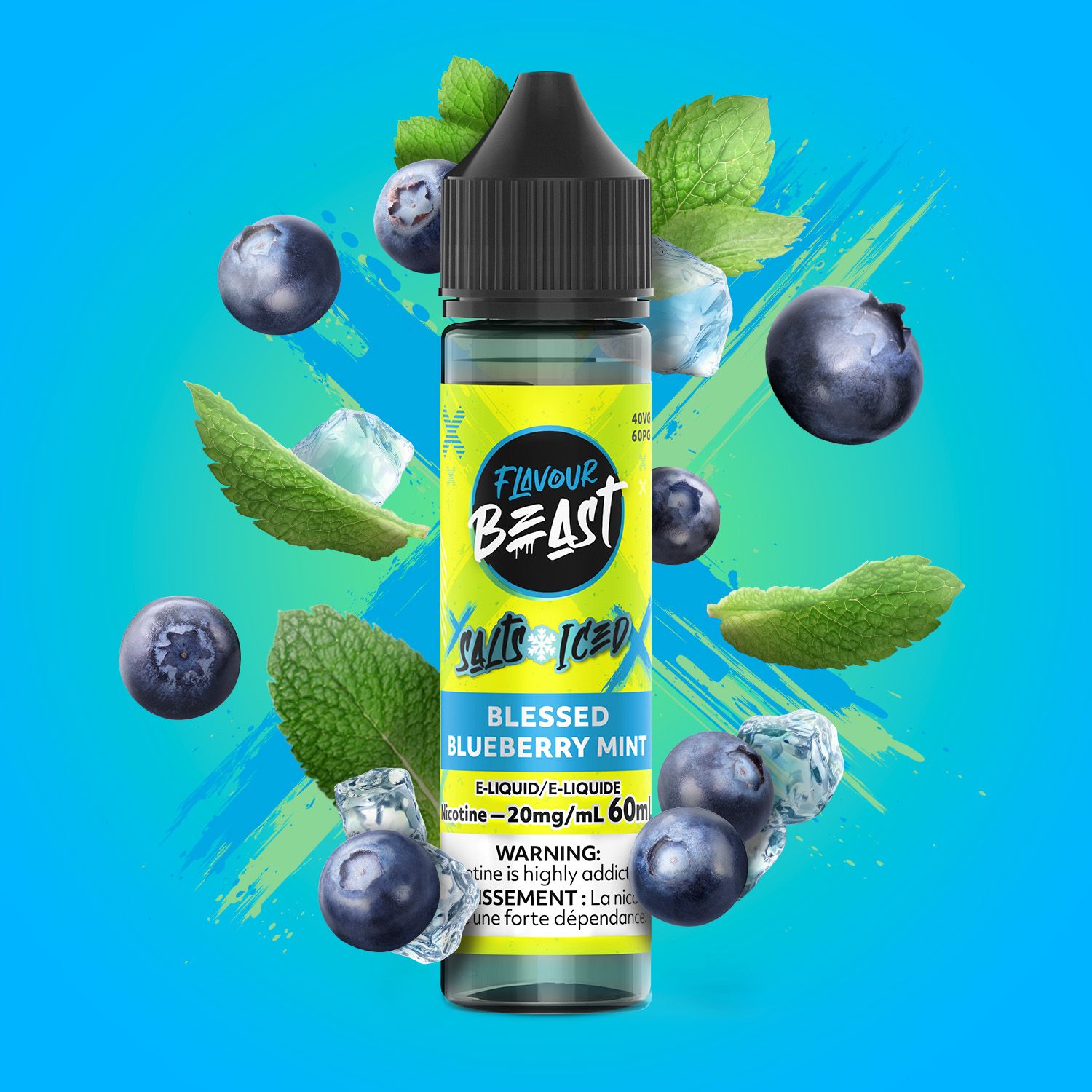 FB Salt 60ml Blessed Blueberry Mint 20mg