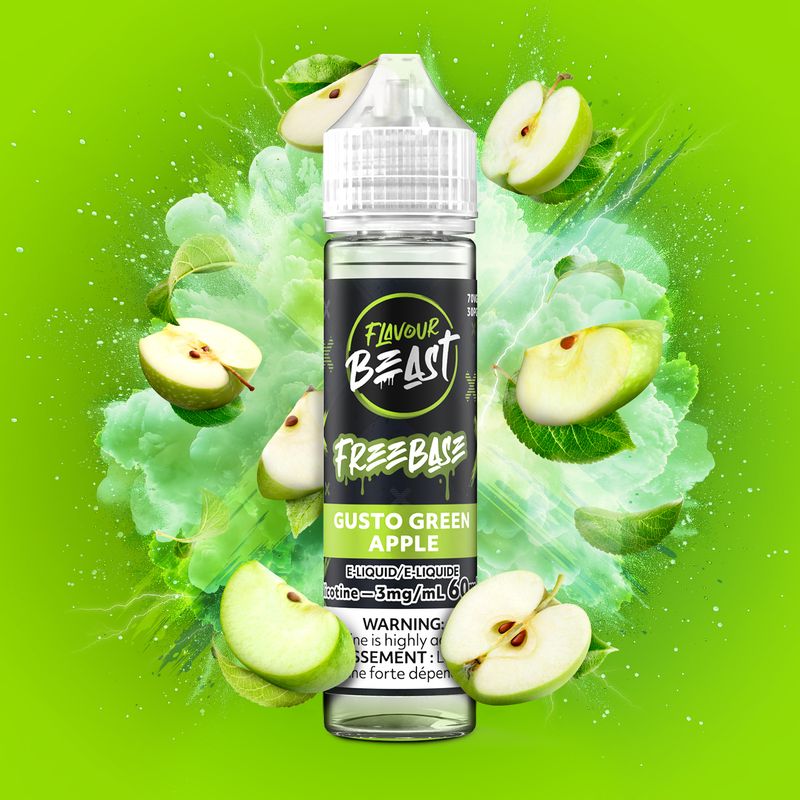 FB Freebase 60ml Gusto Green Apple 3mg
