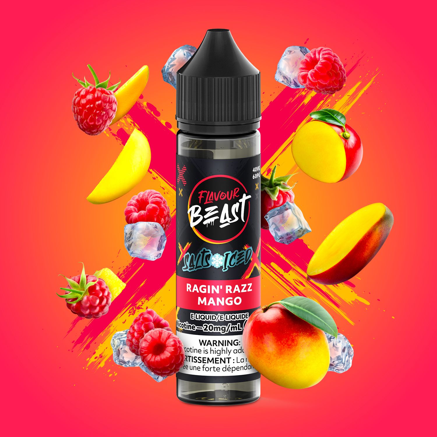FB Salt 60ml Ragin Razz Mango 20mg