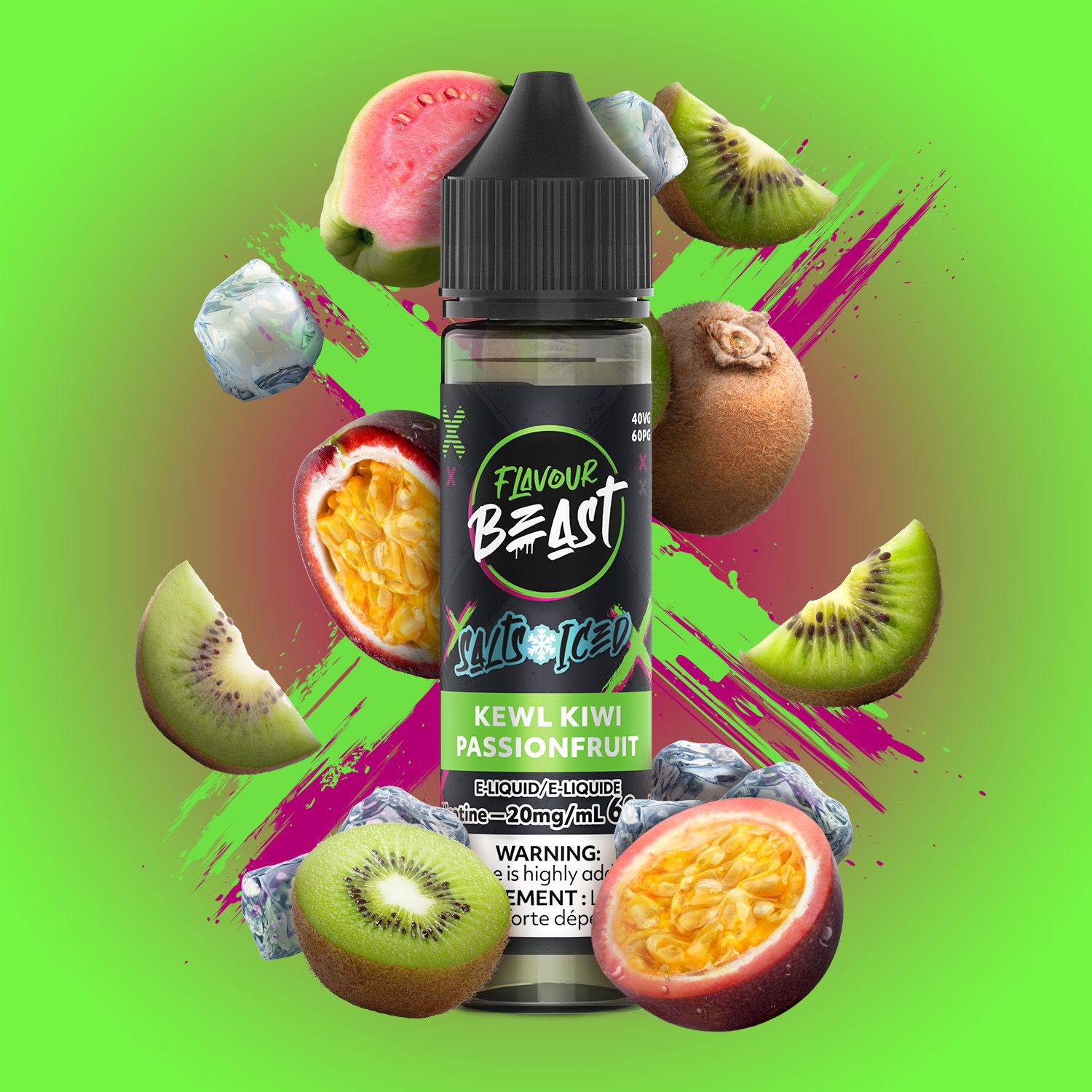 FB Salt 60ml Kewl Kiwi Passionfruit 20mg