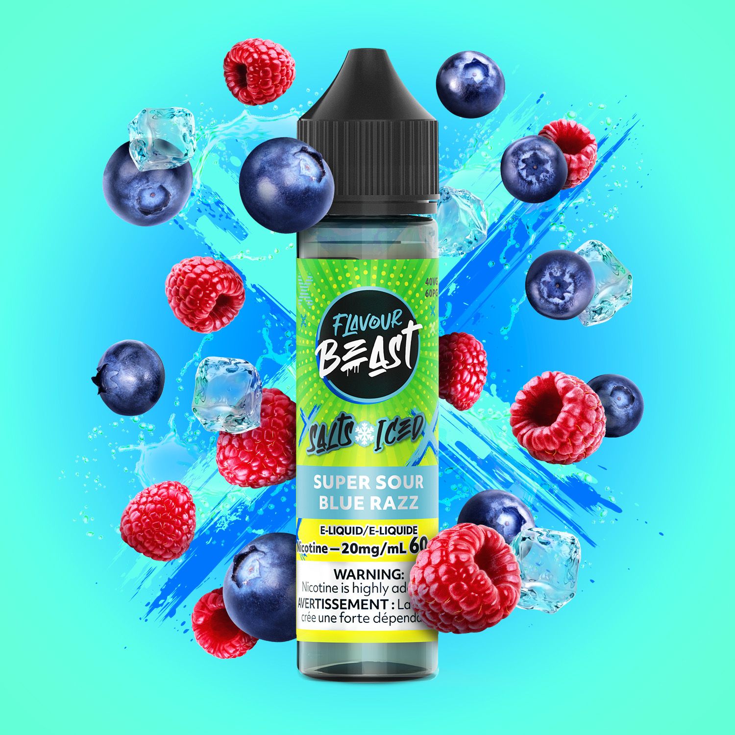 FB Salt 60ml Super Sour Blue Razz 20mg