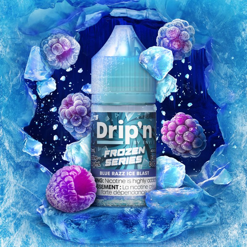 Dripn Salt Blue Razz Ice Blast