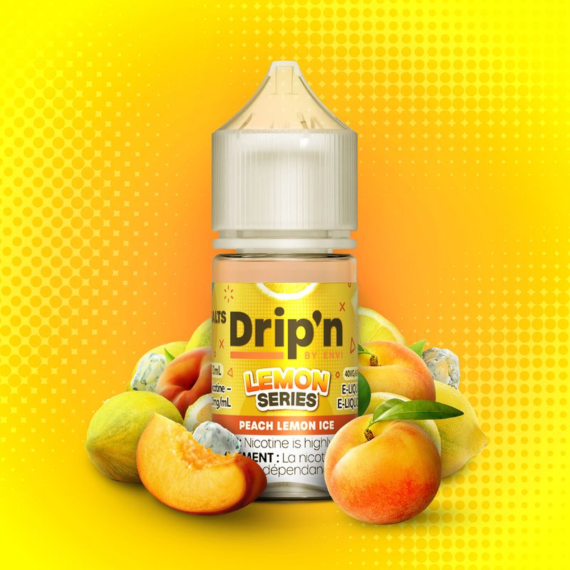 Dripn Salt Lemon Series Peach Lemon Ice