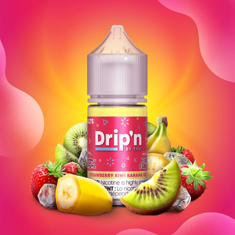 Dripn Salt Strawberry Kiwi Banana Ice 20mg