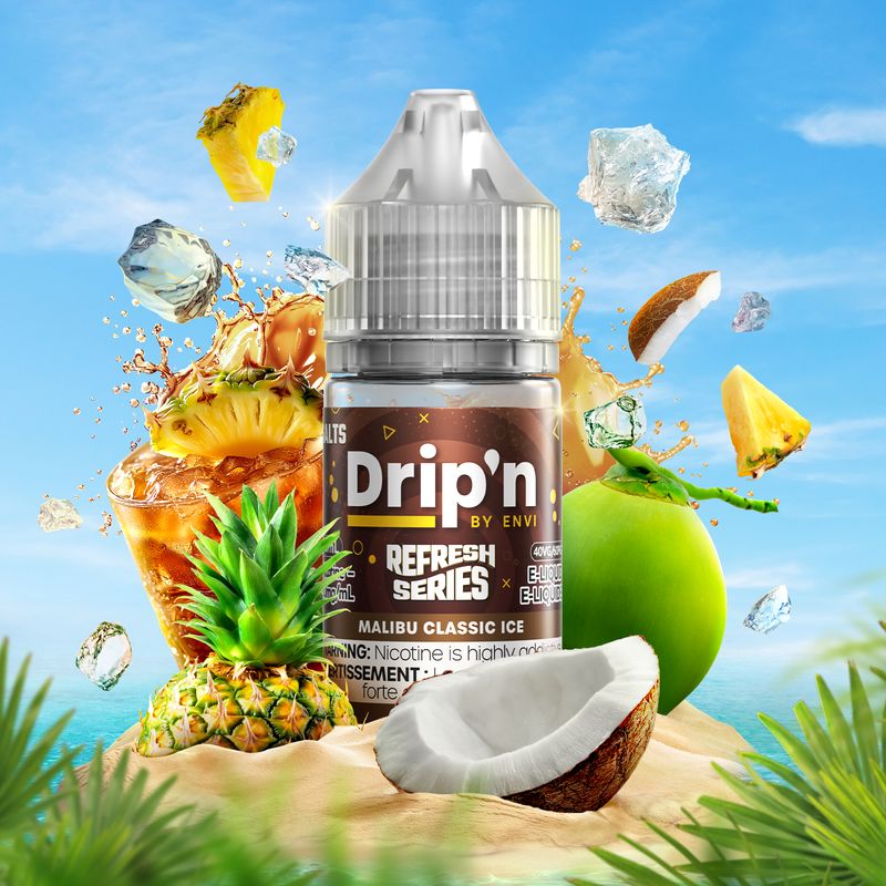 Dripn Salt Refresh Malibu Classic Ice