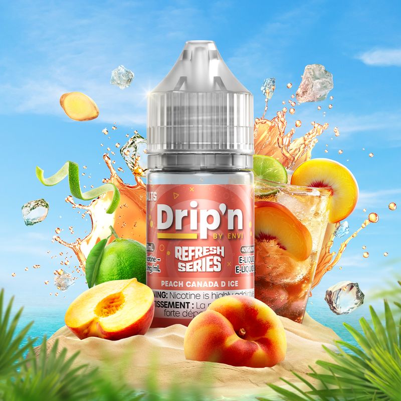 Dripn Salt Refresh Peach Canada D Ice