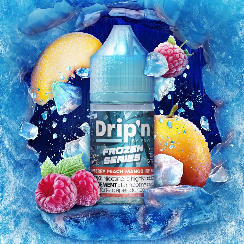 Dripn Salt Raspberry Peach Mango Ice Blast