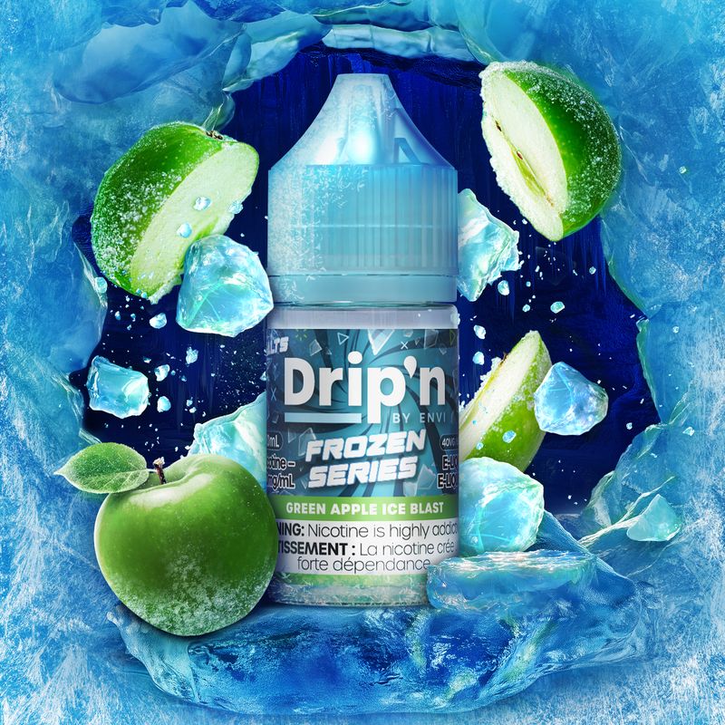 Dripn Salt Green Apple Ice Blast