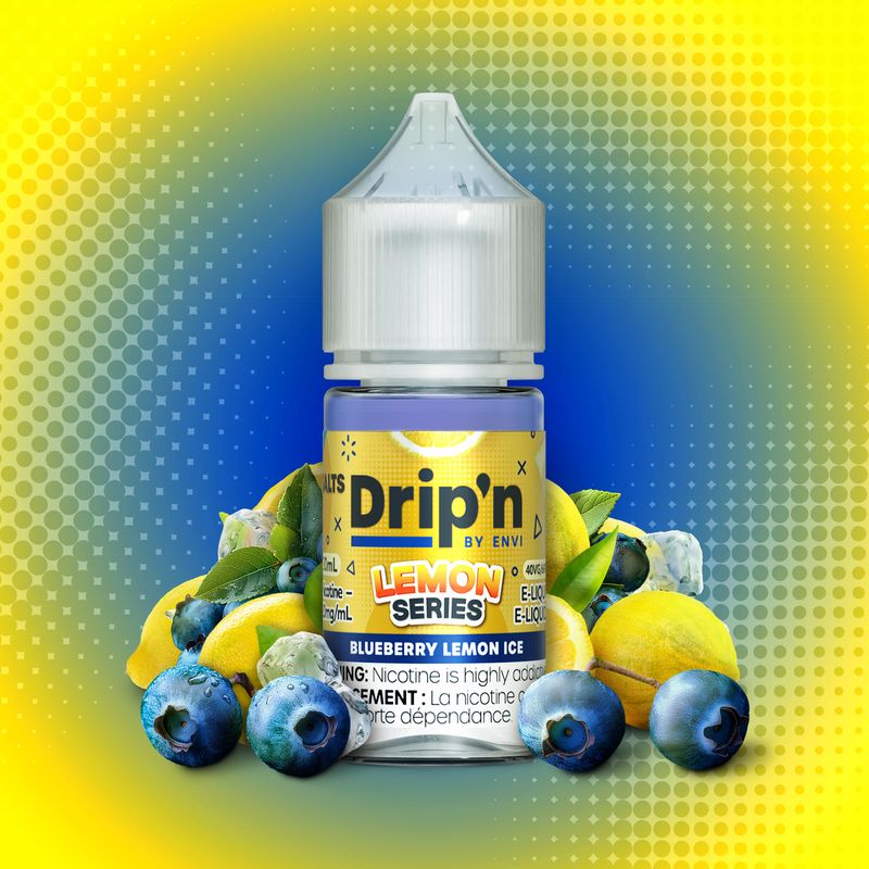 Dripn Salt Lemon Series Blueberry Lemon Ice