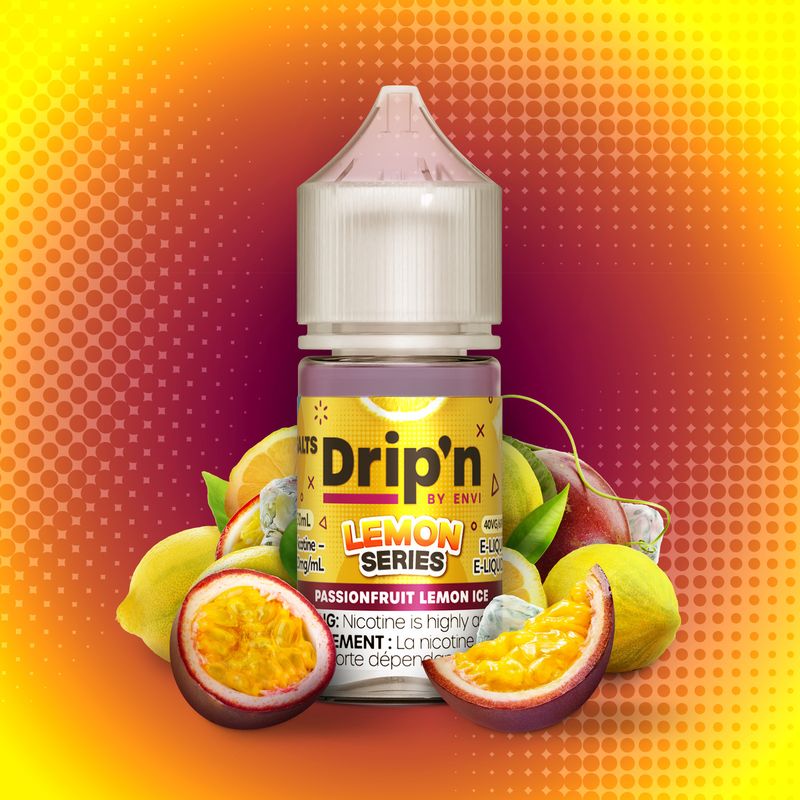 Dripn Salt Lemon Series Passionfruit Lemon Ice