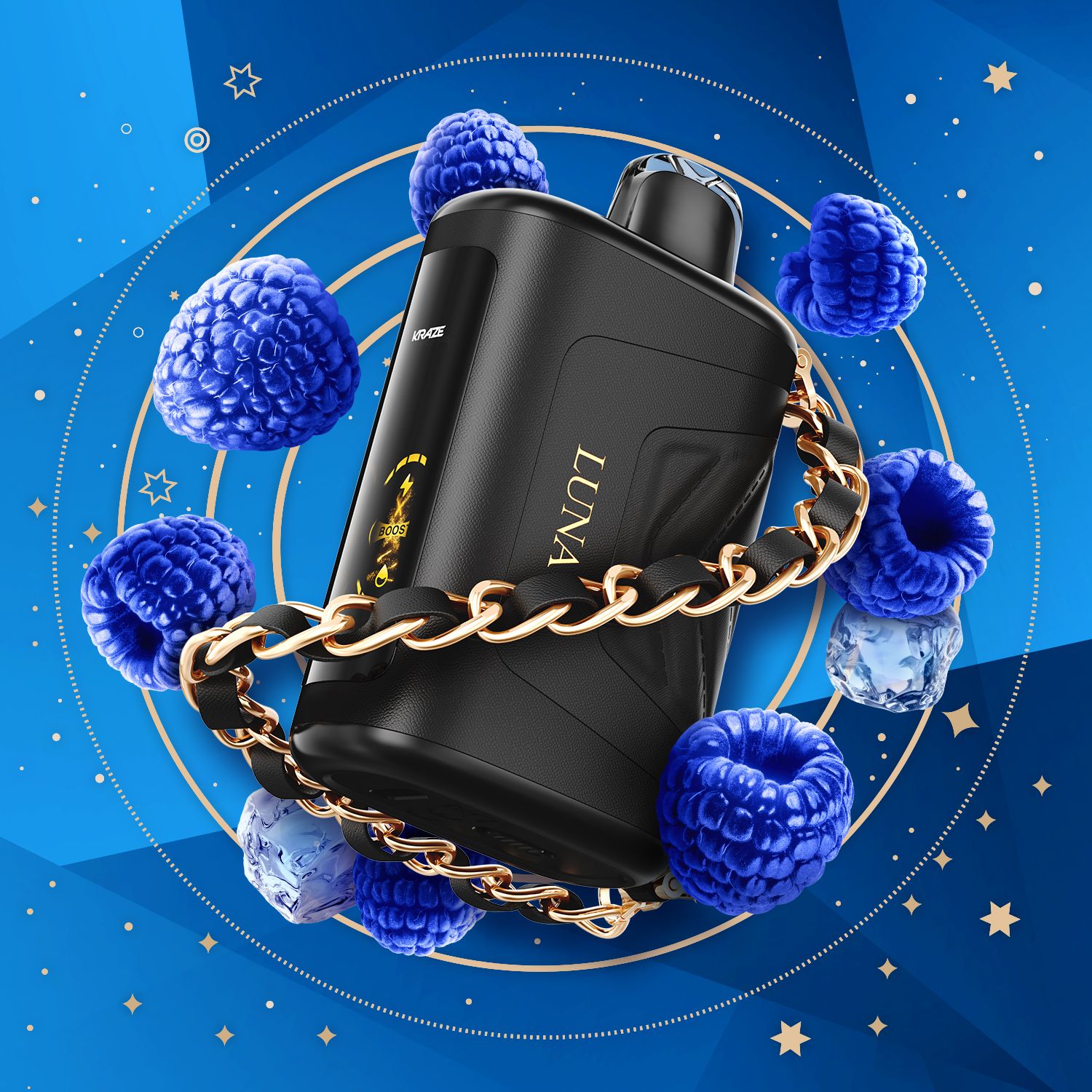 Kraze Luna 42k Sapphire Blue Razz Ice