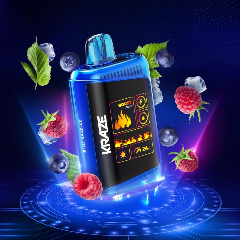 Kraze HD Mega Blue Razz Ice