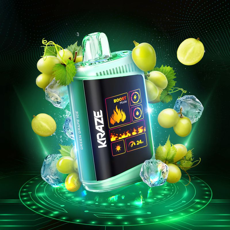 Kraze HD Mega Green Grape Ice