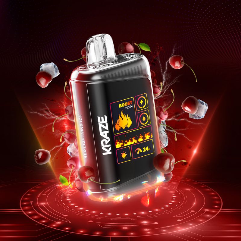 Kraze HD Mega Red Lightning Ice