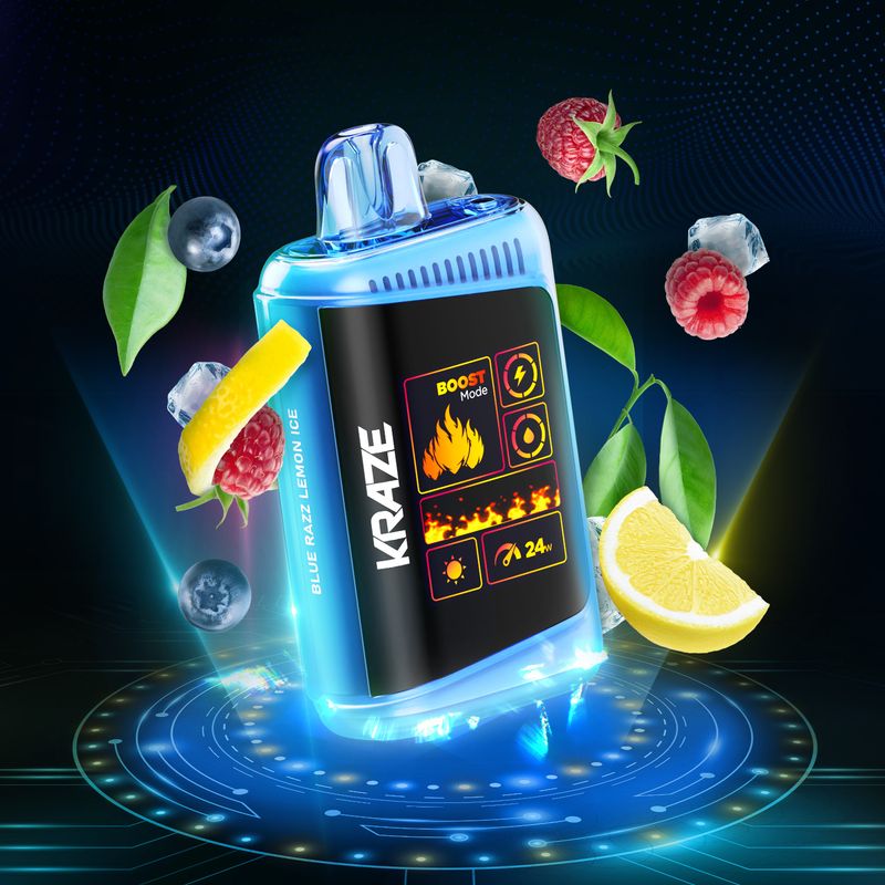 Kraze HD Mega Blue Razz Lemon Ice