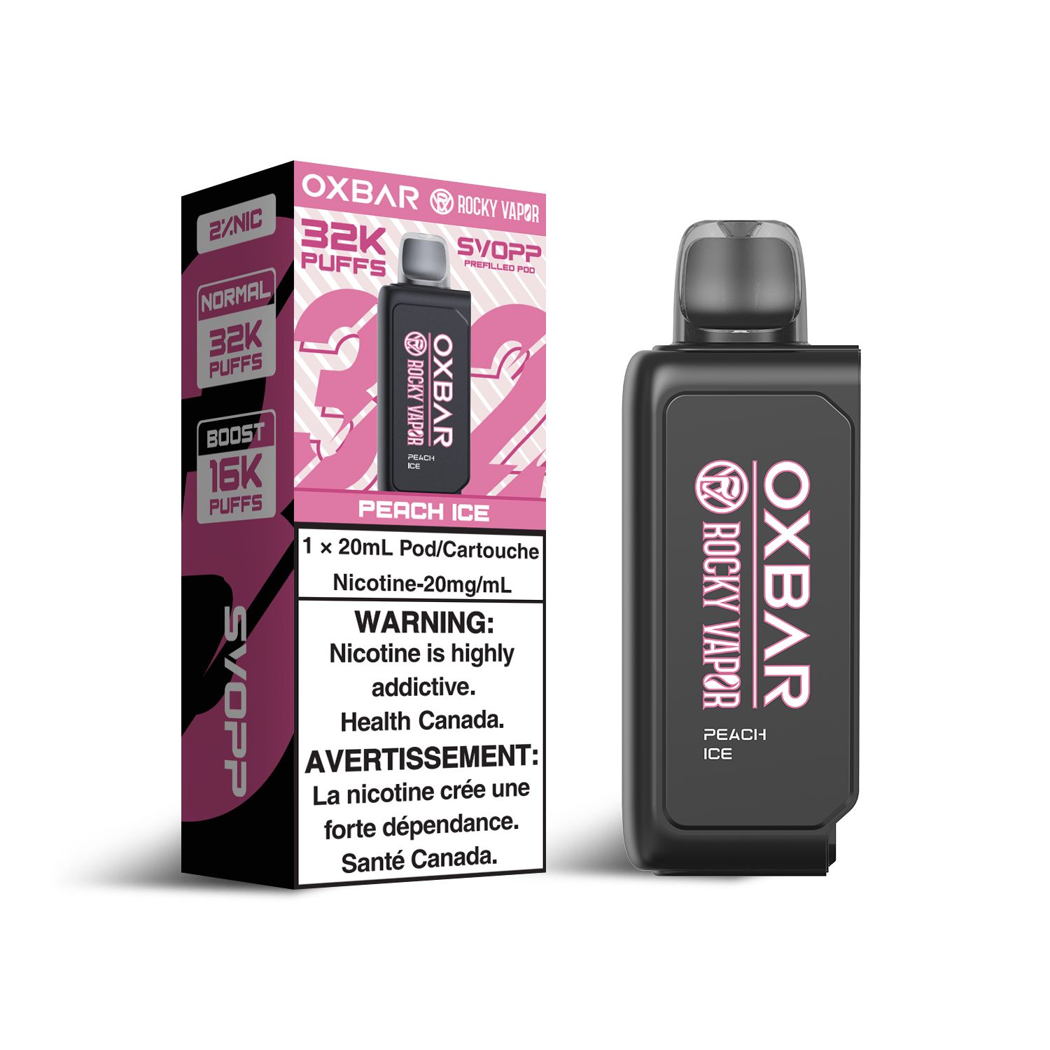 Oxbar Svopp Peach Ice