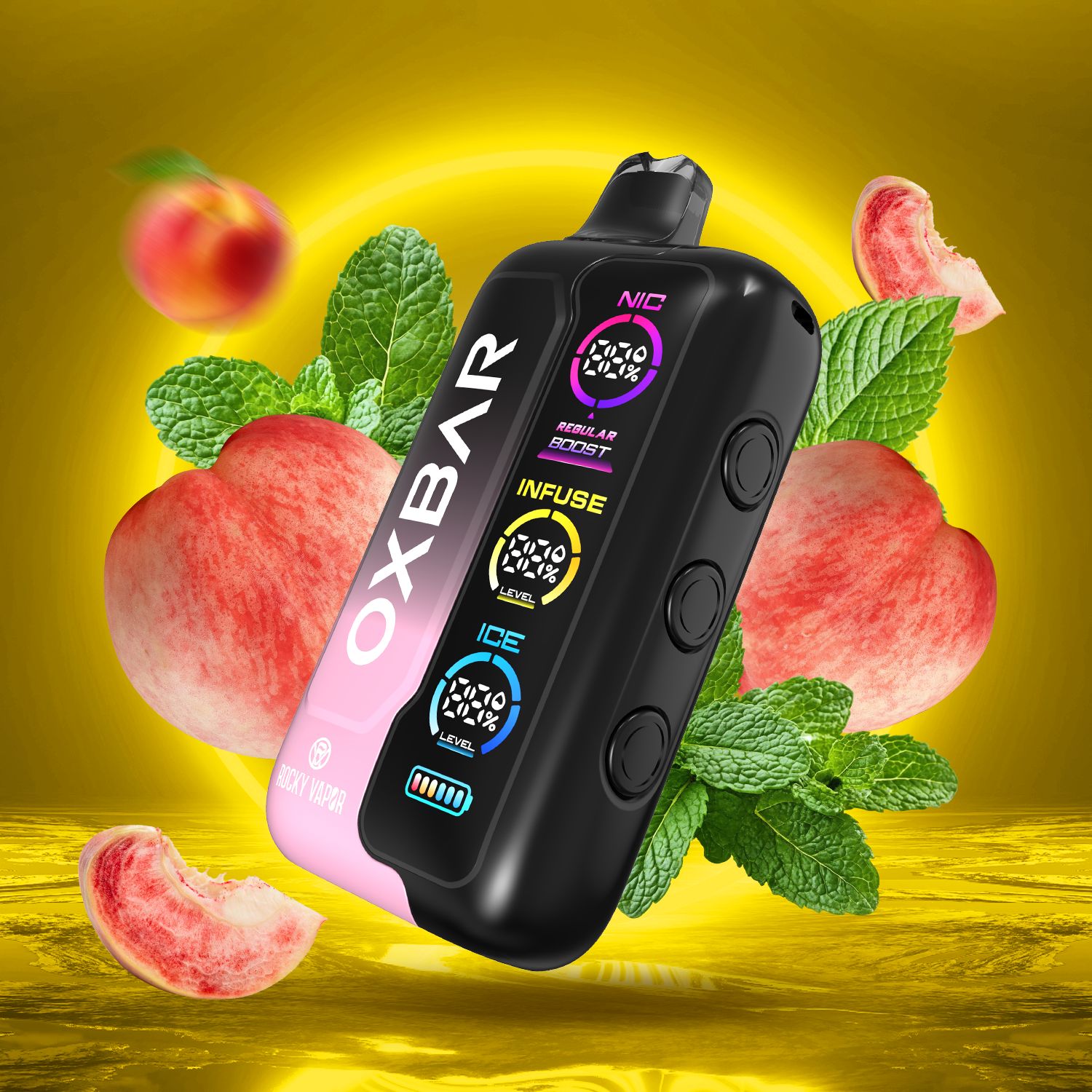 Oxbar Tri-Fusion Peach Ice