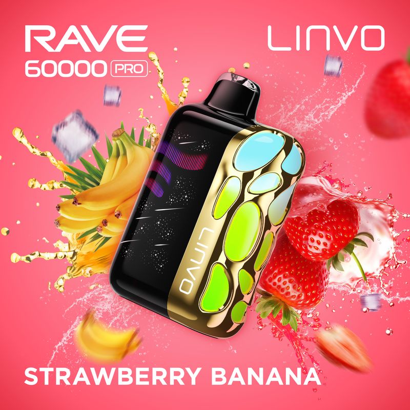 Linvo Rave 60k Strawberry Banana