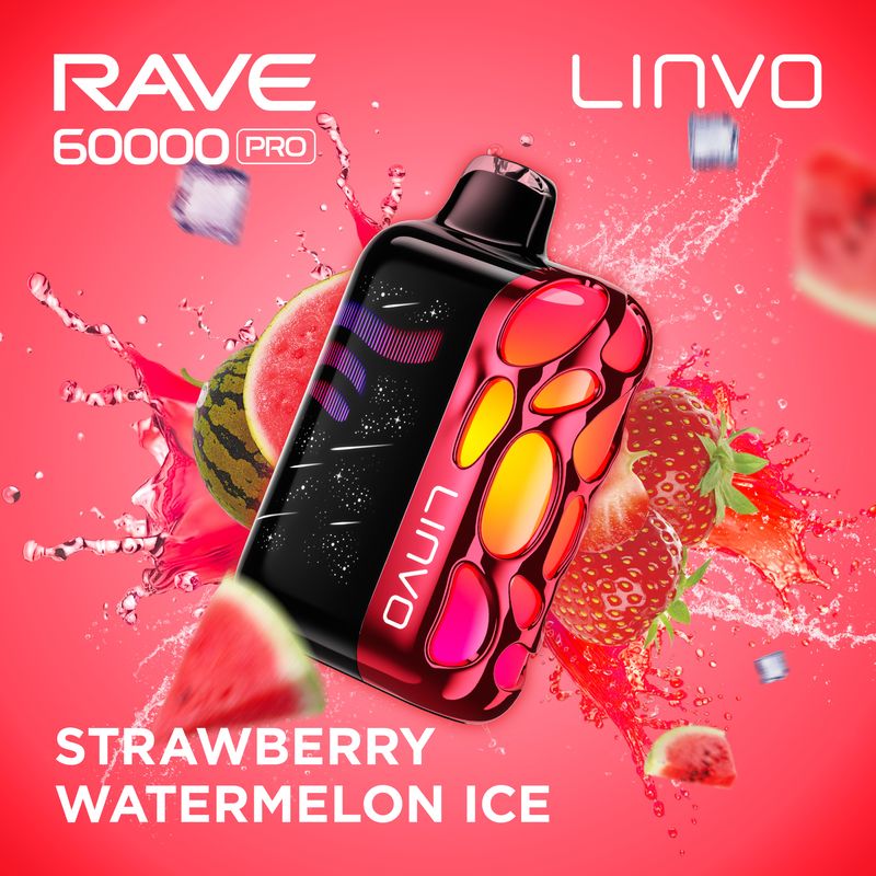 Linvo Rave 60k Strawberry Watermelon Ice