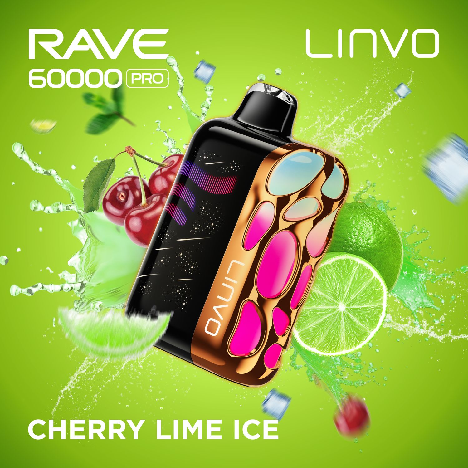 Linvo Rave 60k Cherry Lime Ice