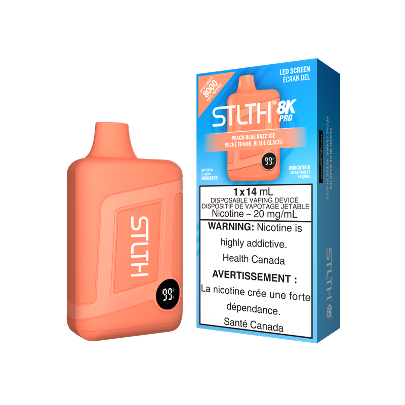 Stlth 8k Pro Peach Blue Razz Ice