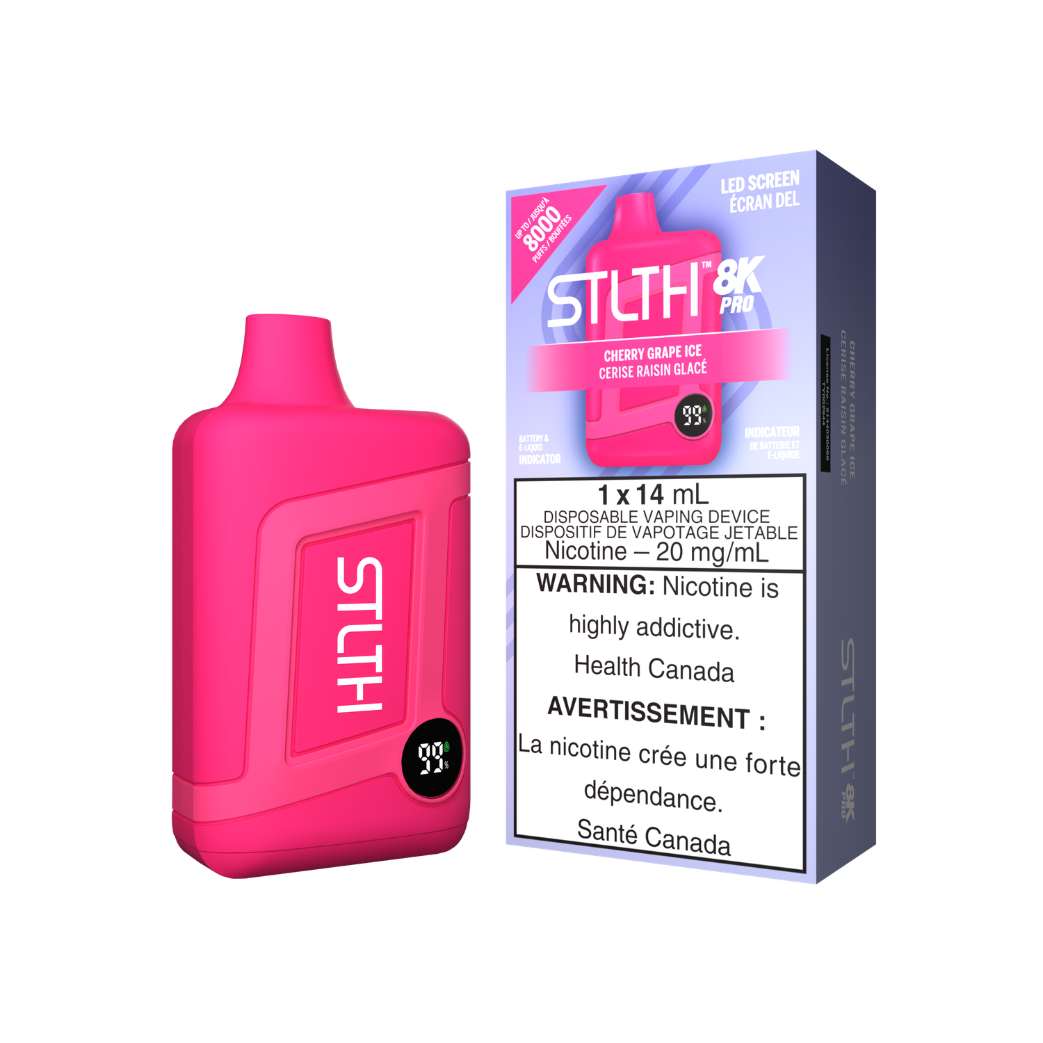 Stlth 8k Pro Cherry Grape Ice