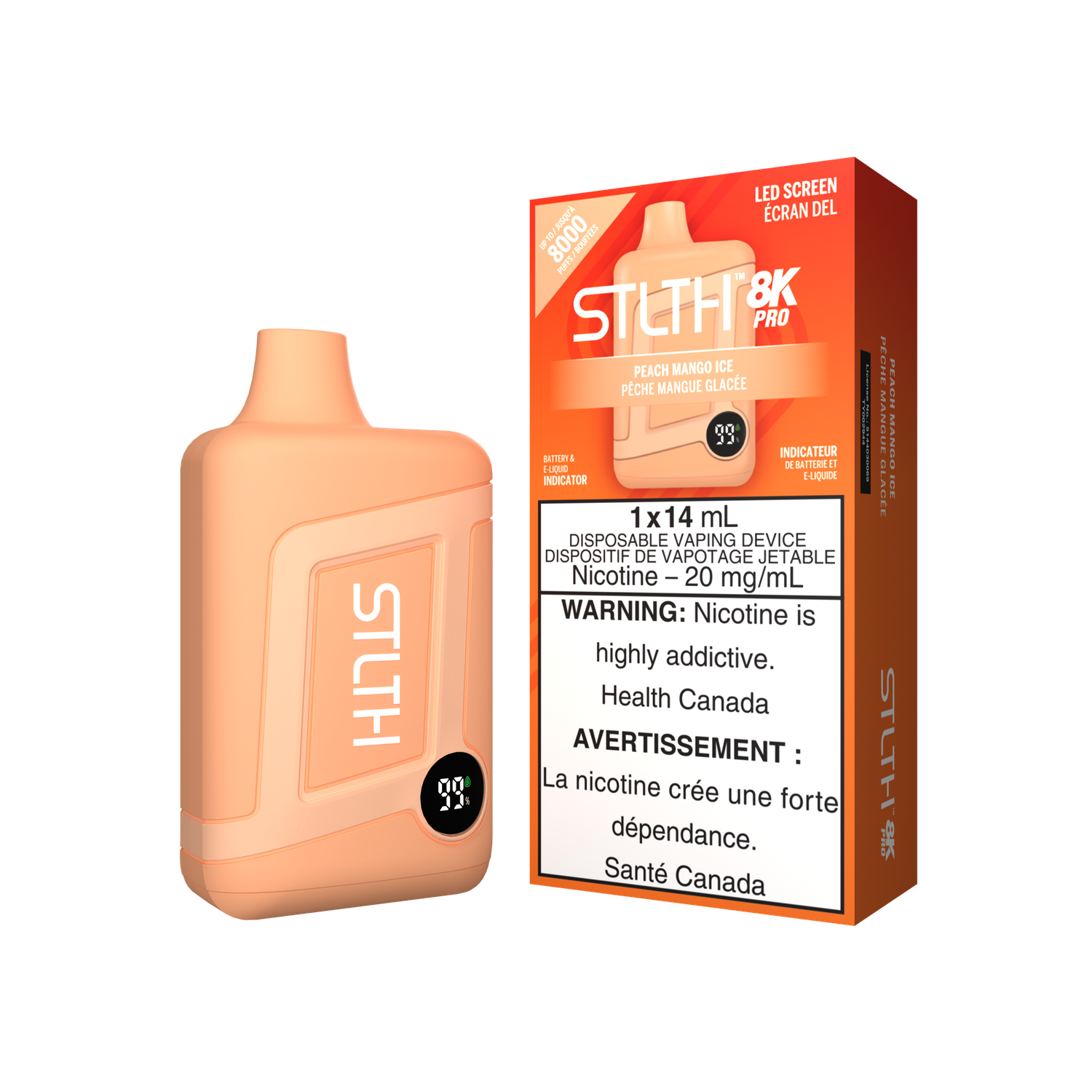 Stlth 8k Pro Peach Mango Ice