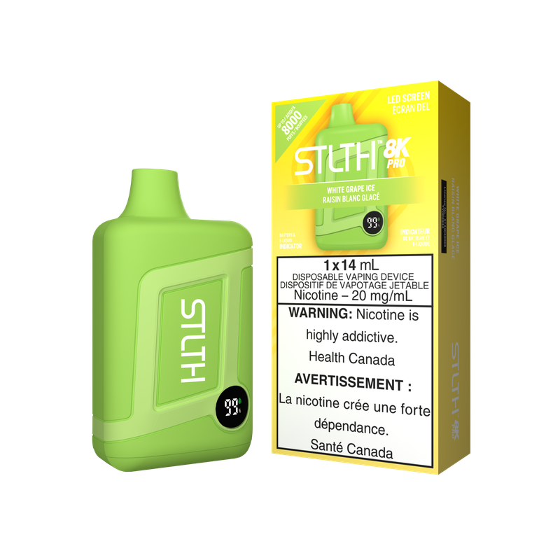 Stlth 8k Pro White Grape Ice