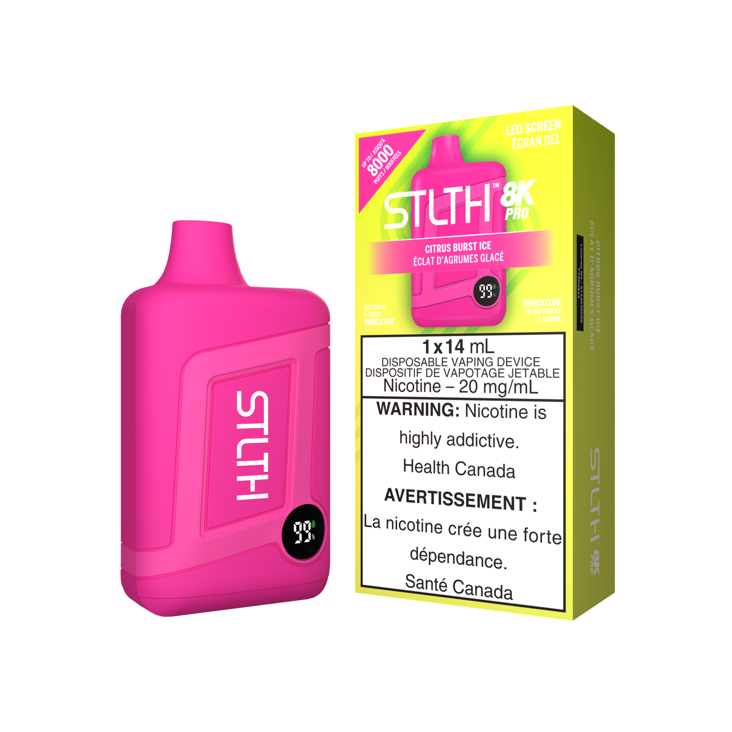 Stlth 8k Pro Citrus Burst