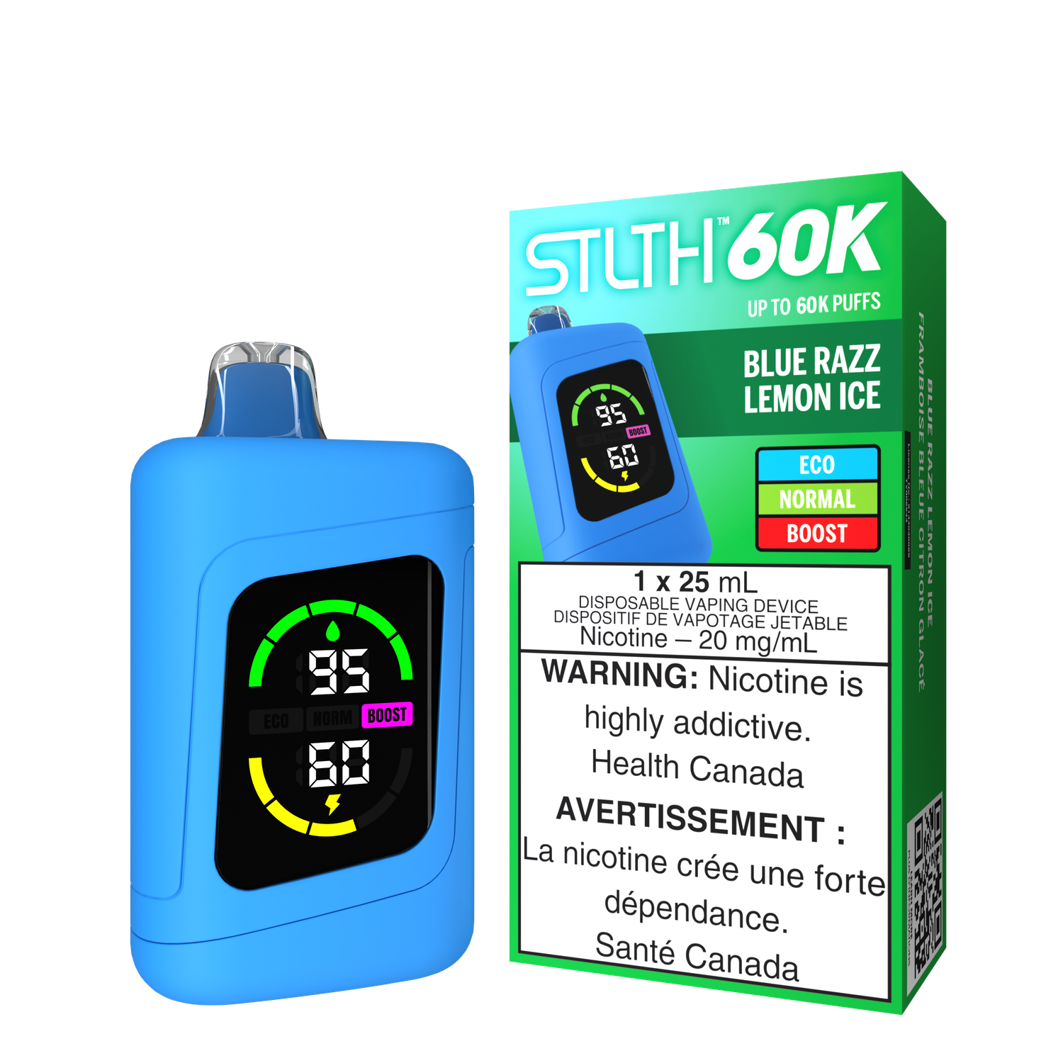 Stlth 60k Blue Razz Lemon Ice