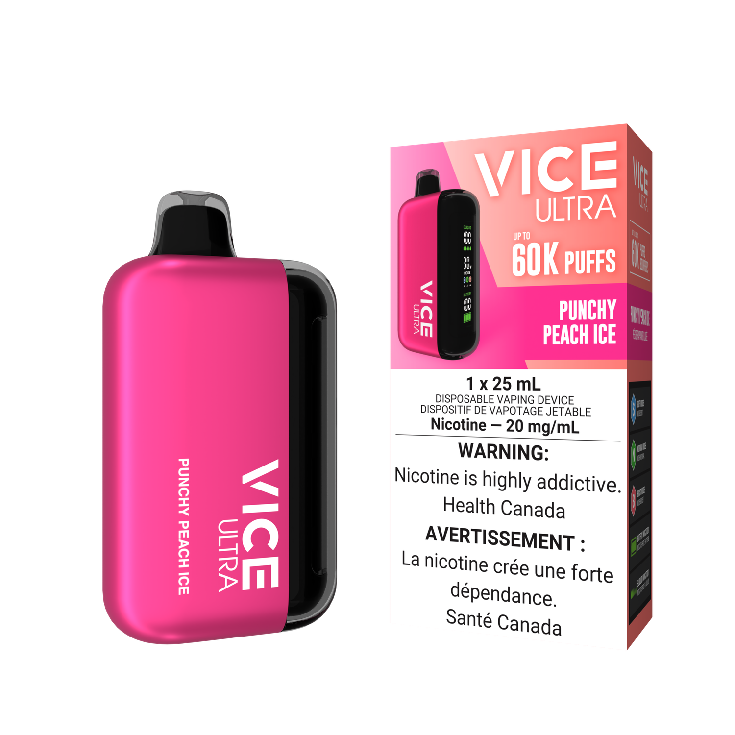 Vice Ultra 60k Punchy Peach Ice