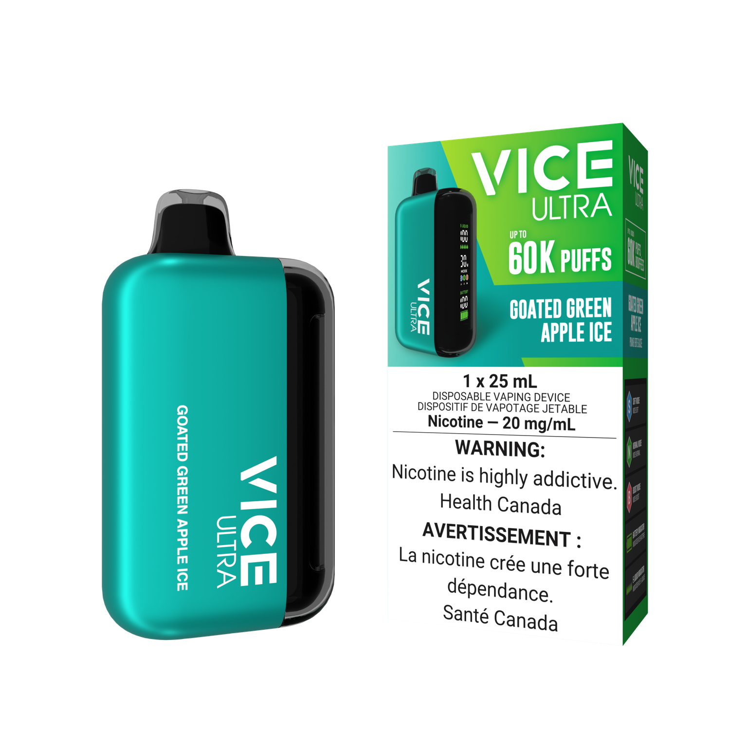 Vice Ultra 60k Goated Green Apple Ice