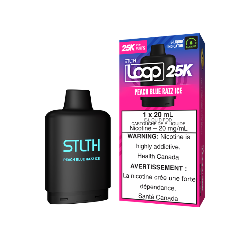 Stlth Loop 25k Peach Blue Razz Ice