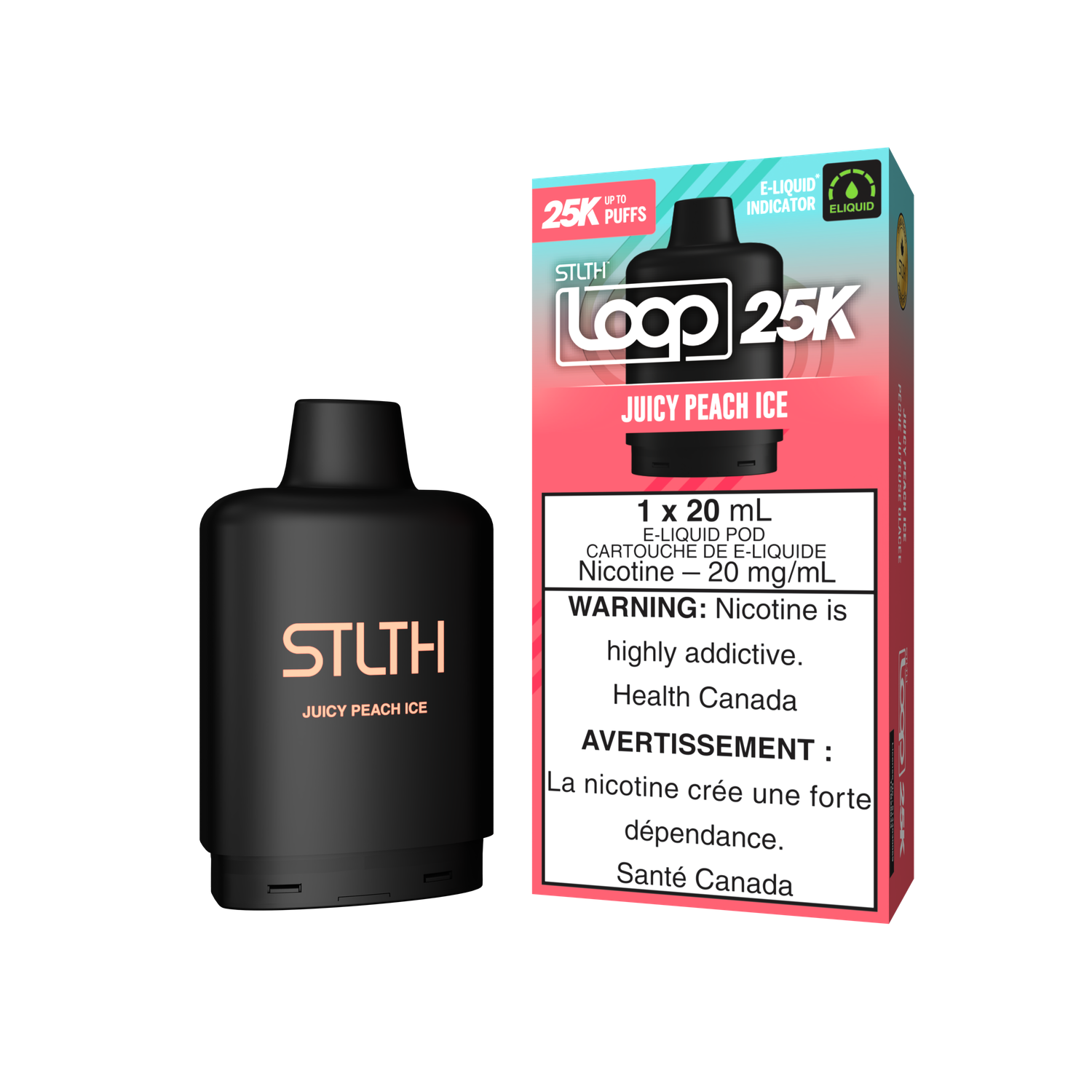 Stlth Loop 25k Juicy Peach Ice