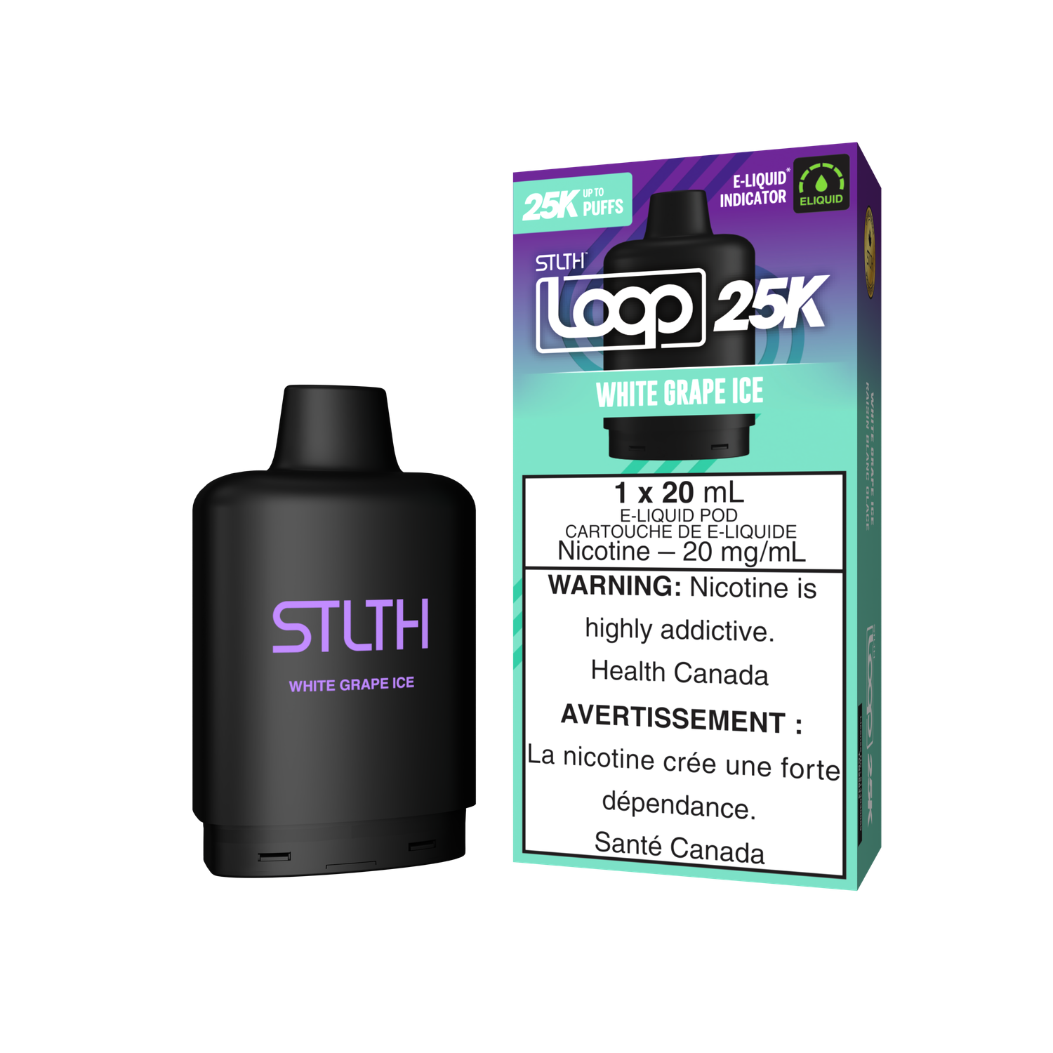 Stlth Loop 25k White Grape Ice