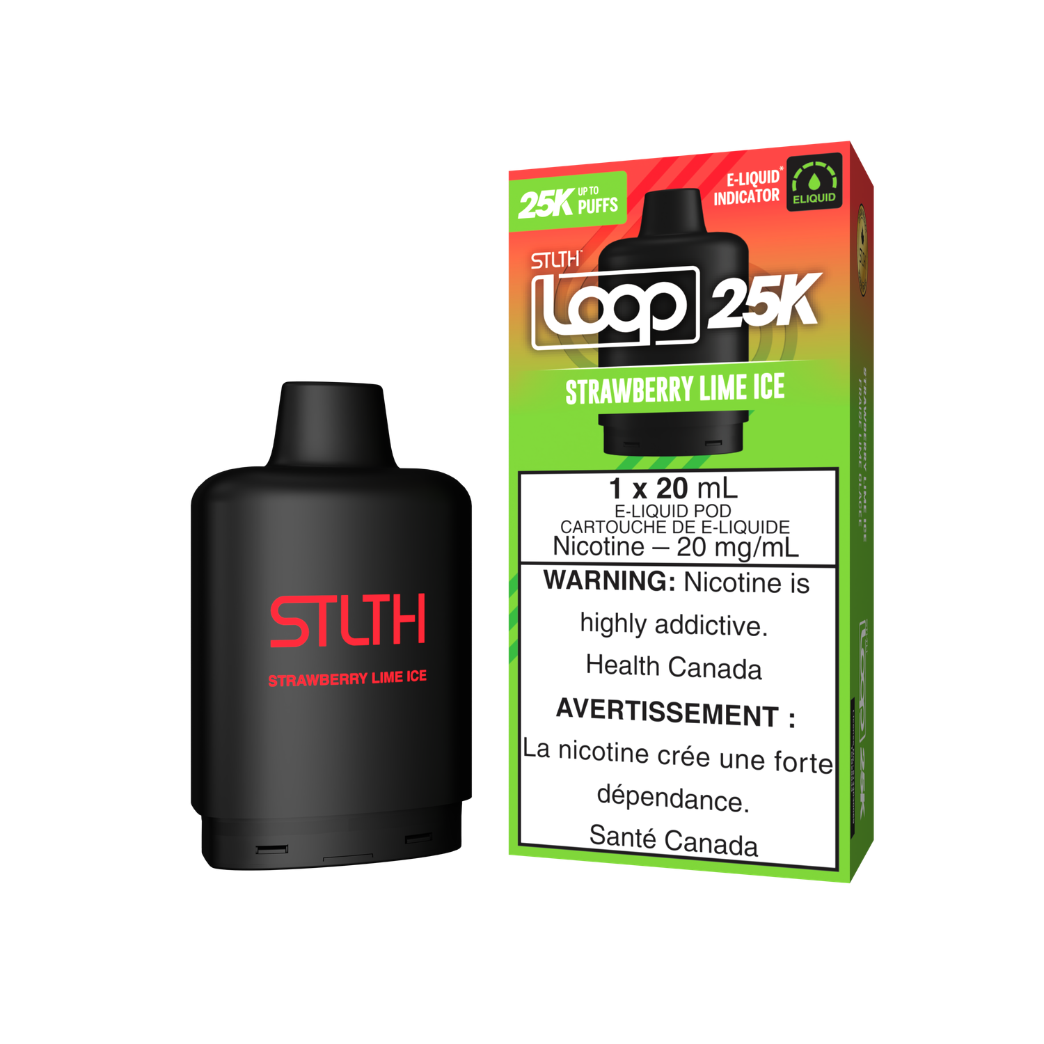 Stlth Loop 25k Strawberry Lime Ice