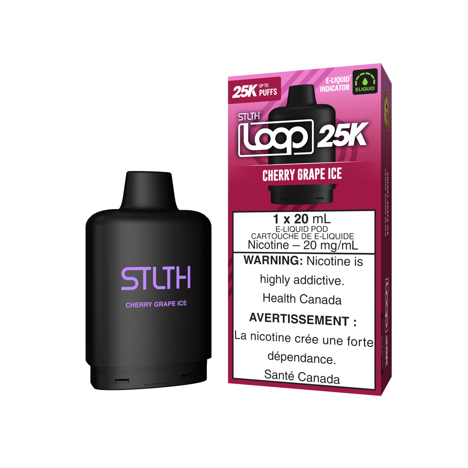 Stlth Loop 25k Cherry Grape Ice