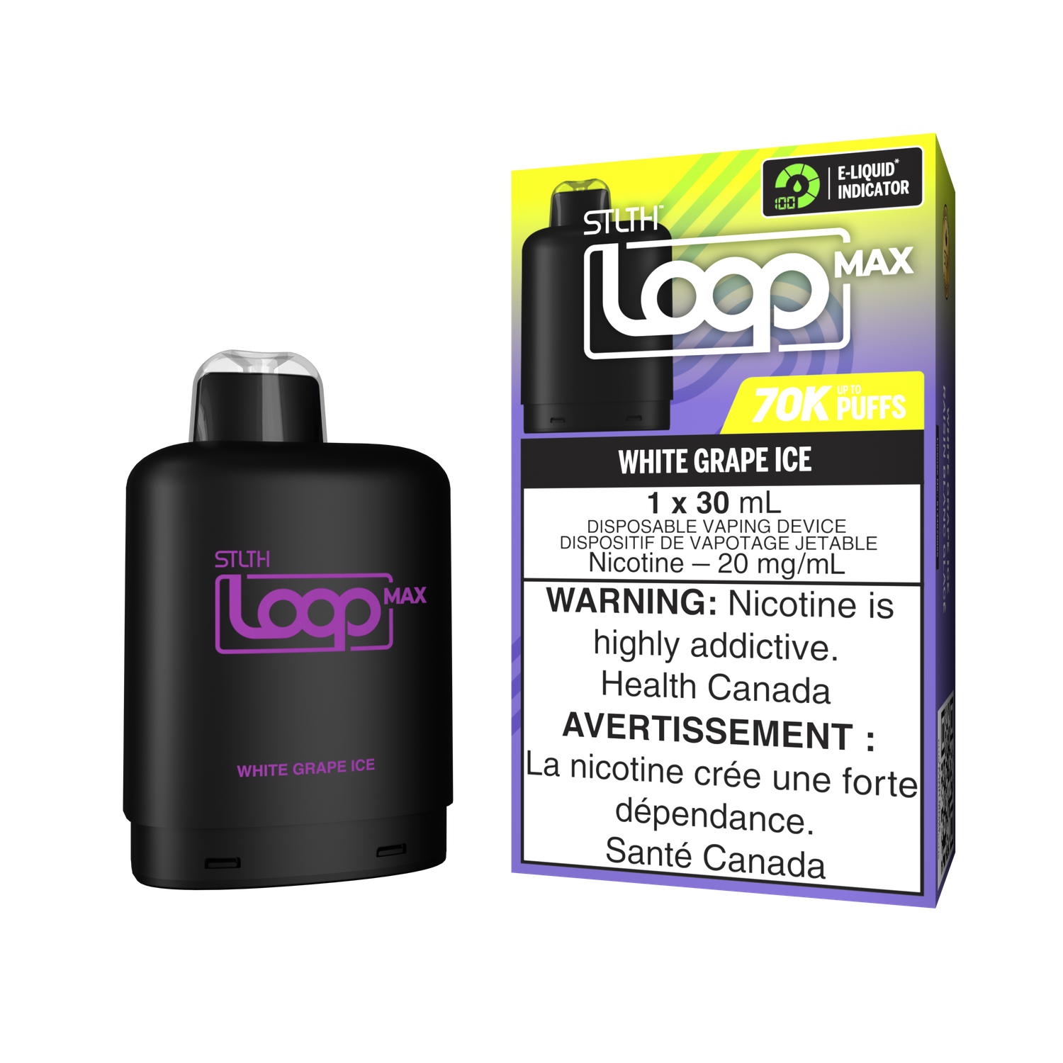 Stlth Loop Max 70k White Grape Ice