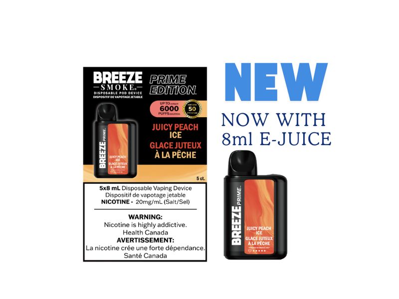 Breeze Prime 6K Juicy Peach Ice