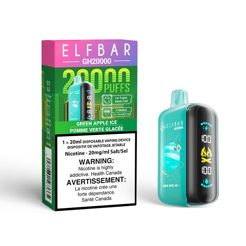Elfbar 20k Green Apple Ice