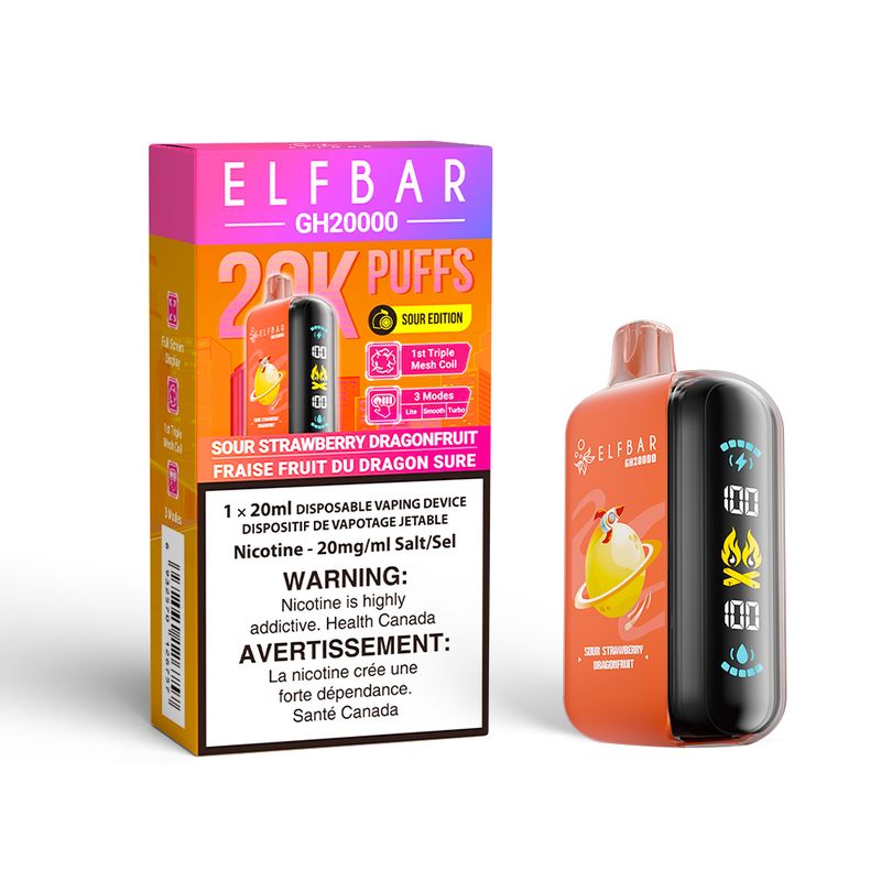 Elfbar 20k Sour Strawberry Dragonfruit