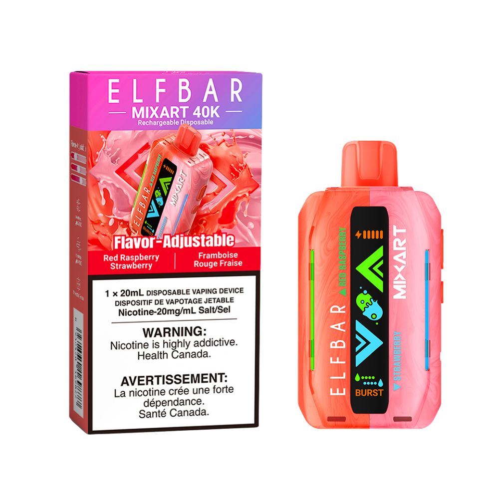 Elfbar Mixart 40k Red Raspberry Strawberry