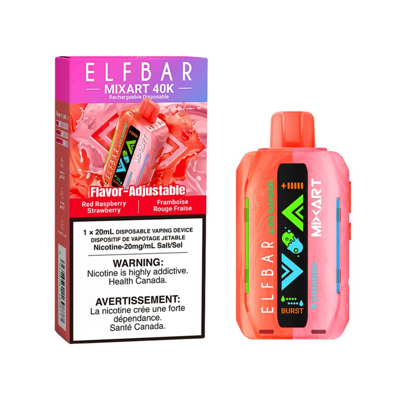 Elfbar Mixart 40k Red Raspberry Strawberry
