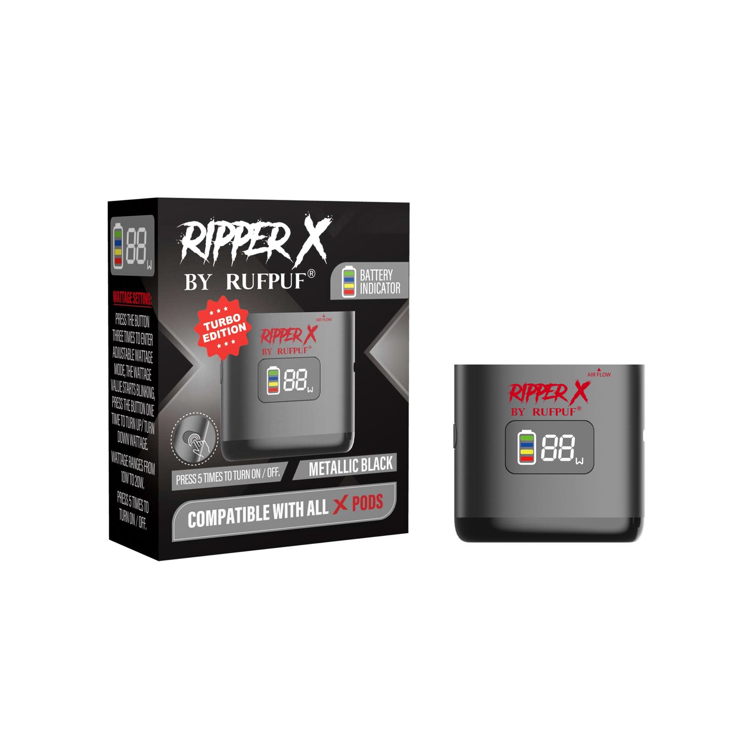 Ripper X Battery Black 2