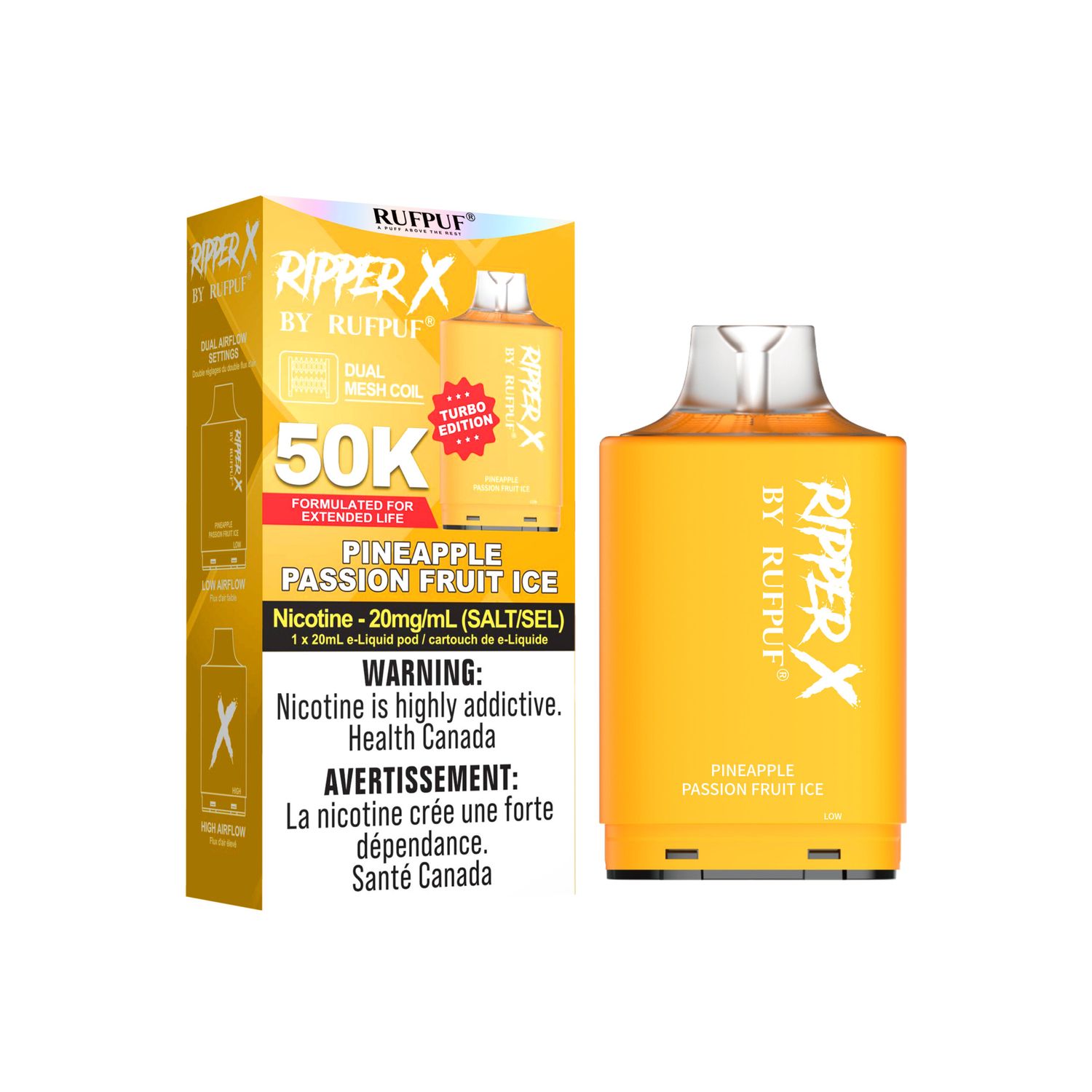 Ripper 50k Pineapple Passionfruit Ice