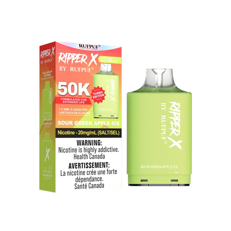 Ripper 50k Sour Green Apple Ice